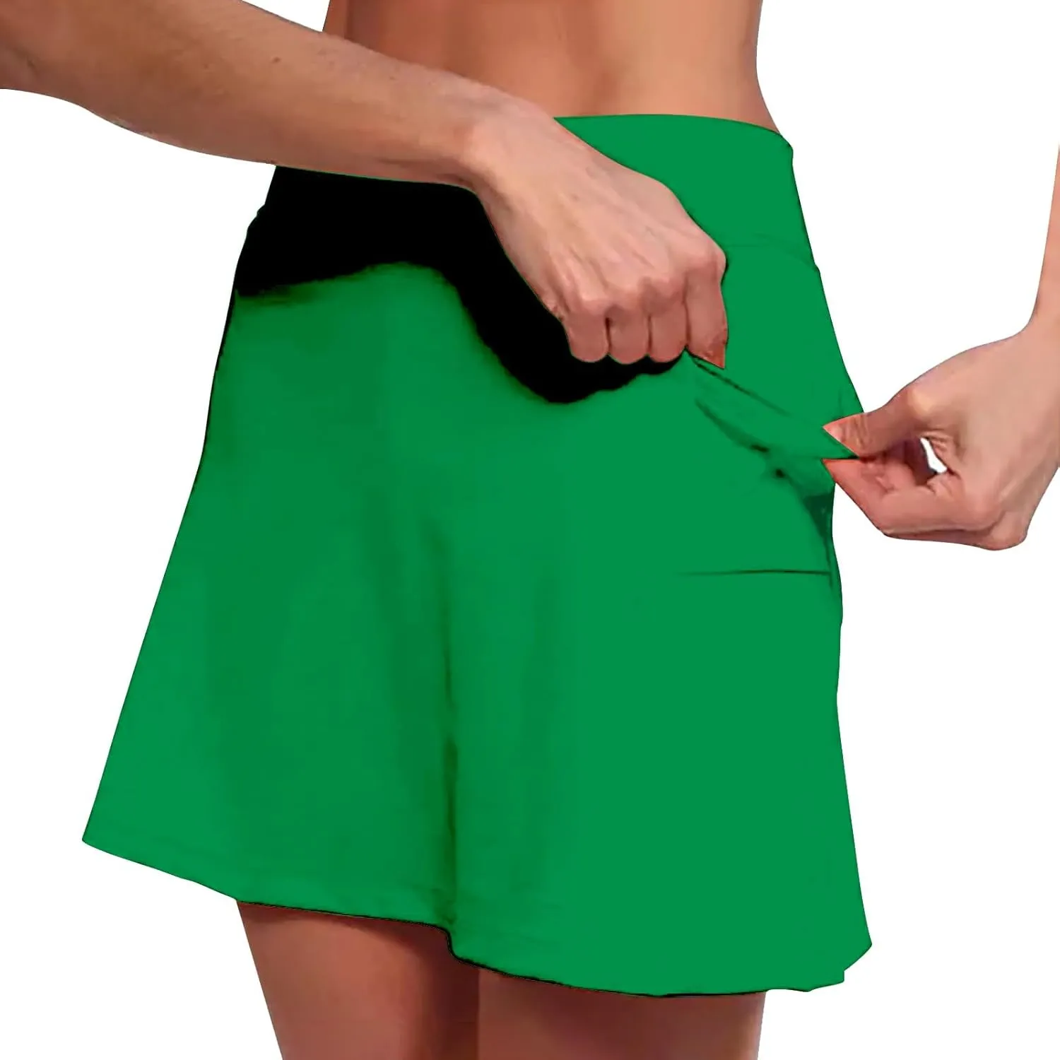 Tennis Skirts for Women with Shorts Pockets Athletic Golf Skorts Workout Running Layered Casual Mini Skater Skorts