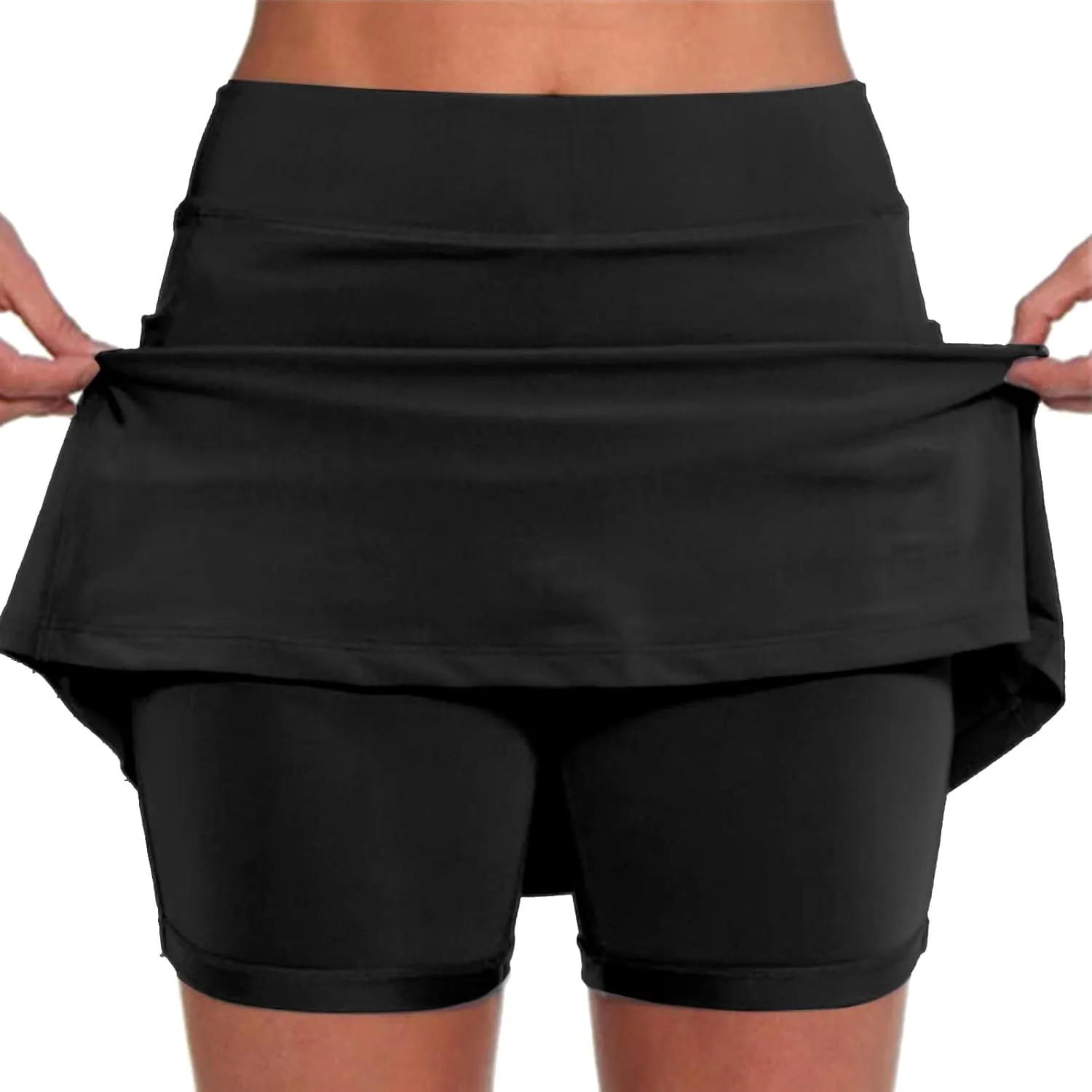 Tennis Skirts for Women with Shorts Pockets Athletic Golf Skorts Workout Running Layered Casual Mini Skater Skorts