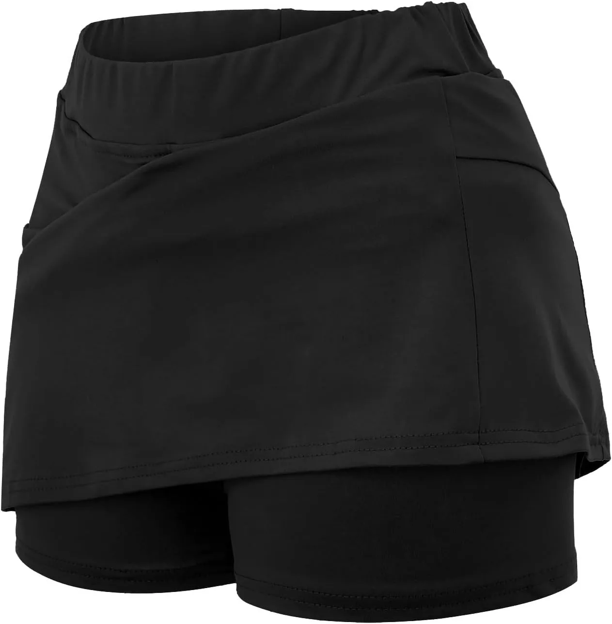 Tennis Skirts for Women with Shorts Pockets Athletic Golf Skorts Workout Running Layered Casual Mini Skater Skorts