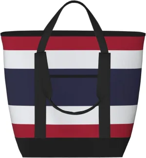 Thailand Flag Women's tote bags and reusable women's beach bags are suitable for travel insulation and cooling bags.