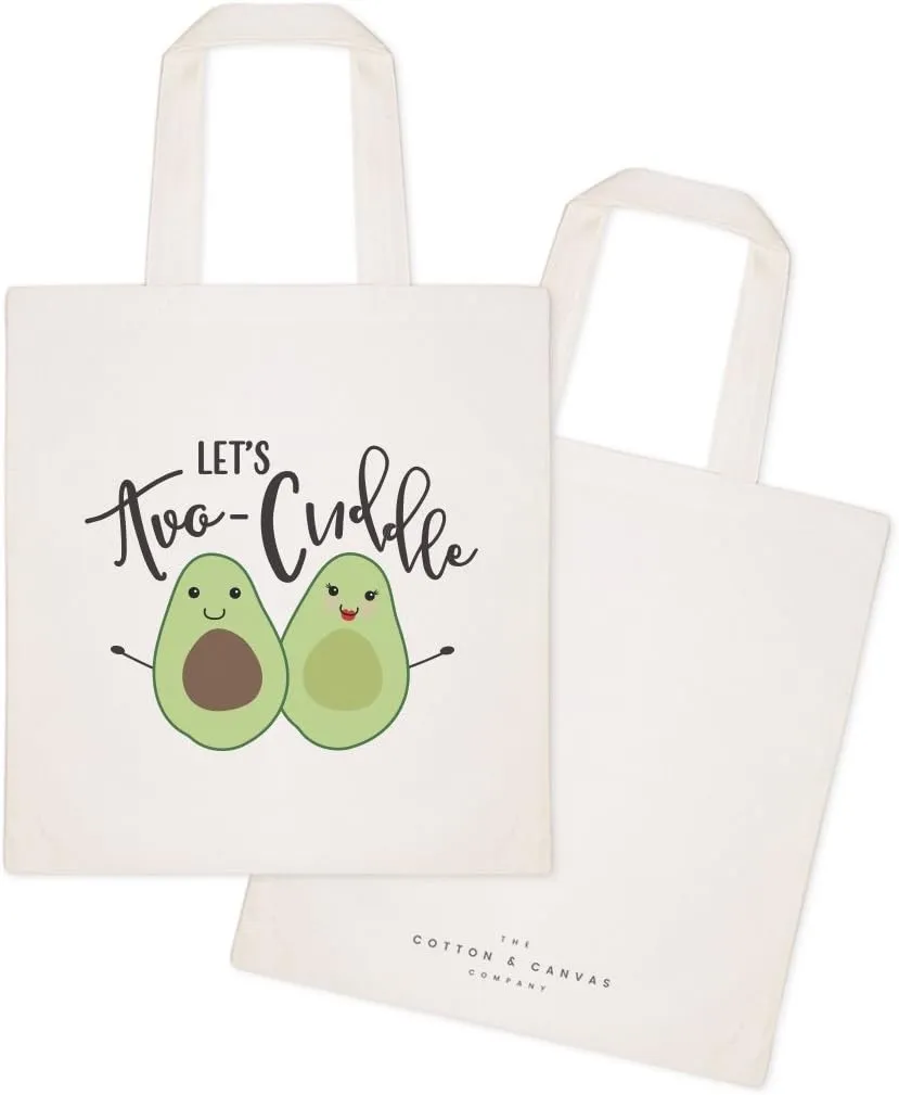 The Cotton & Canvas Co. Food Pun Reusable Grocery Bag and Farmers Market Tote Bag