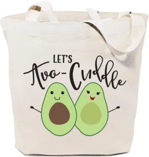 The Cotton & Canvas Co. Food Pun Reusable Grocery Bag and Farmers Market Tote Bag