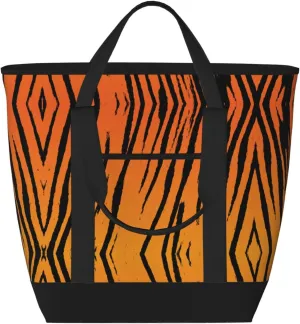 Tiger Stripe Women's tote bags and reusable women's beach bags are suitable for travel insulation and cooling bags.