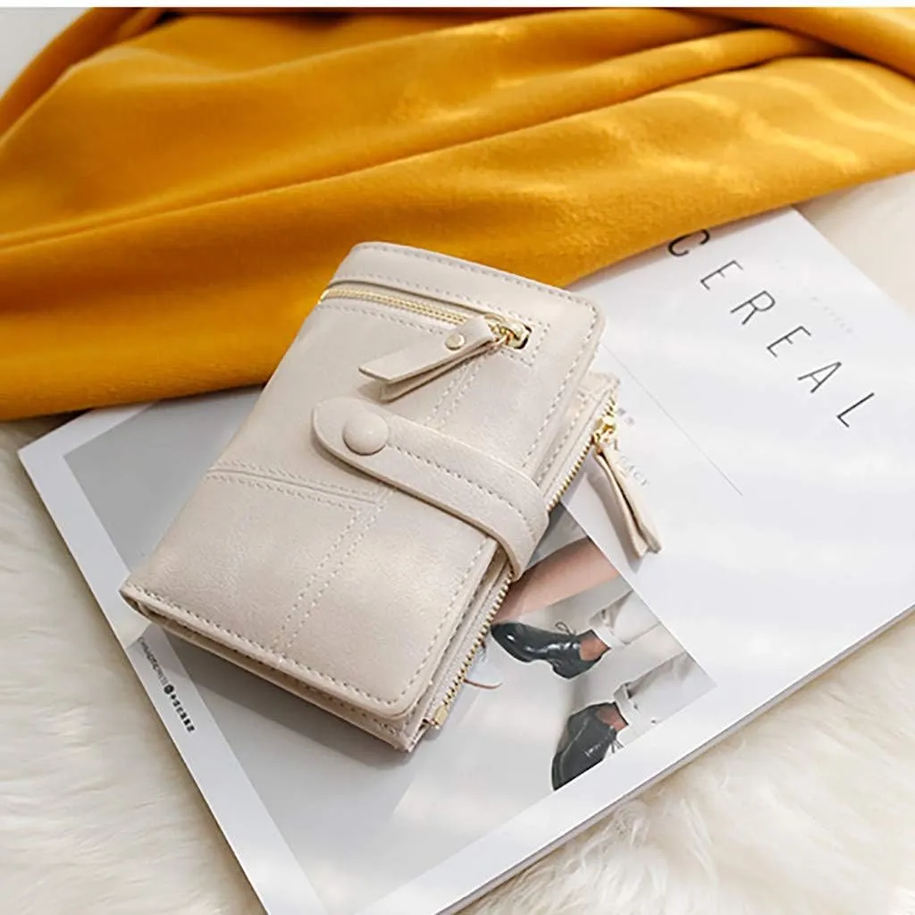 Tote Bag For Women Mini Blue Wallets Short Holder Purses Fold Small Female Card Purse Wallet For Shopping Travel Essential Y