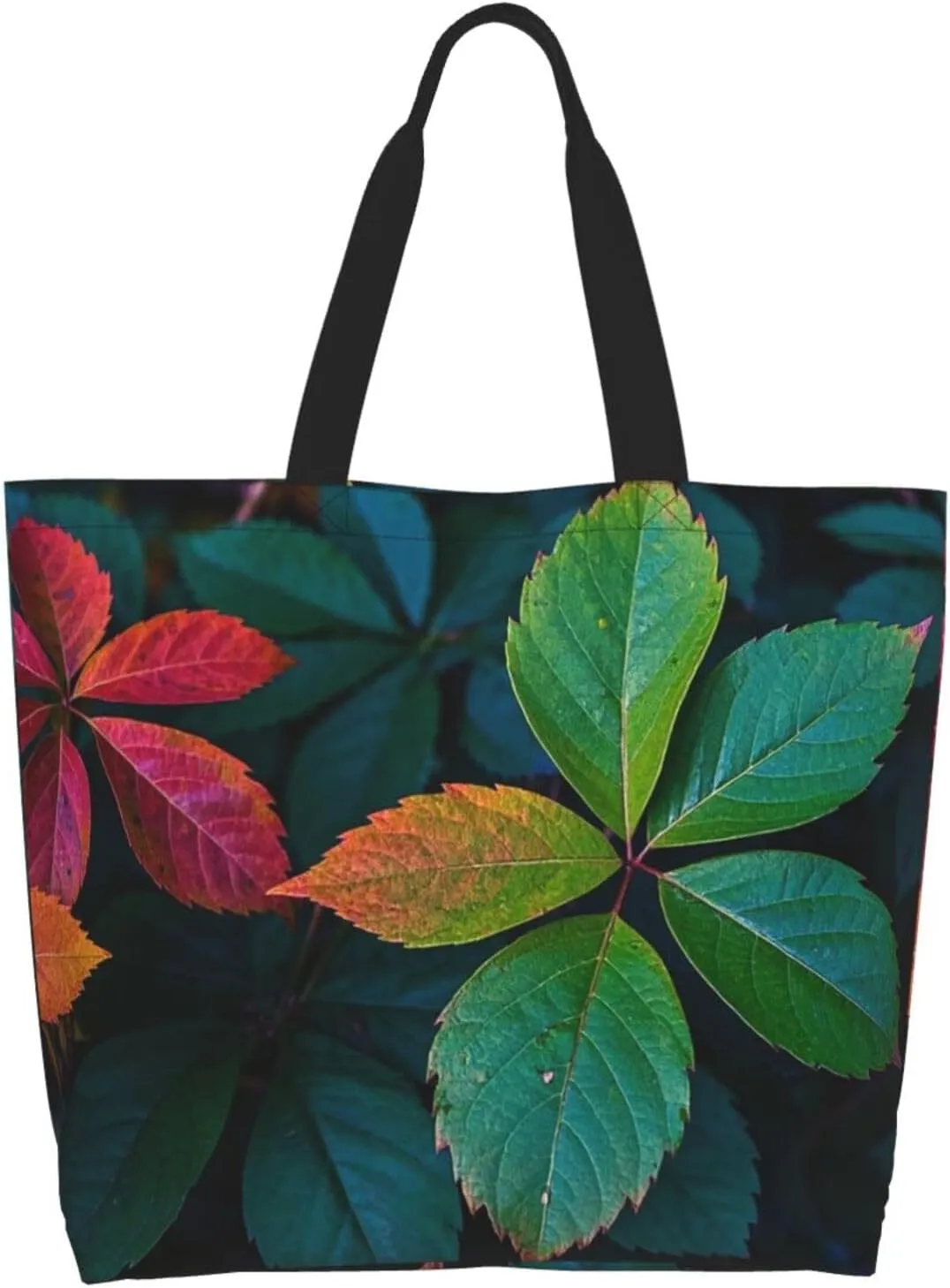 Tote Bag for Women Northern Lights Grocery Bag Foldable Shopping Bags Reusable Large Tote Bag
