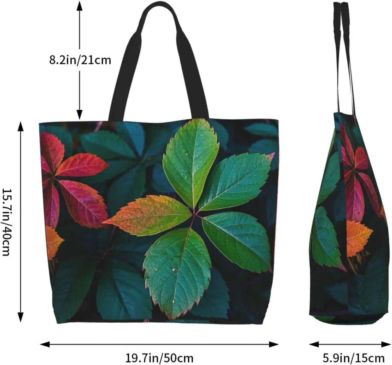 Tote Bag for Women Northern Lights Grocery Bag Foldable Shopping Bags Reusable Large Tote Bag