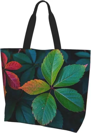 Tote Bag for Women Northern Lights Grocery Bag Foldable Shopping Bags Reusable Large Tote Bag