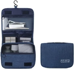 Travel Toiletry Bag for Women Portable Hanging Organizer for Shampoo, Conditioner, Brushes Set, Travel-Size Accessories