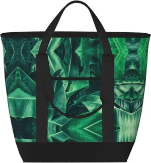 Tropical Banana Leaf Women's tote bags and reusable women's beach bags are suitable for travel insulation and cooling bags.