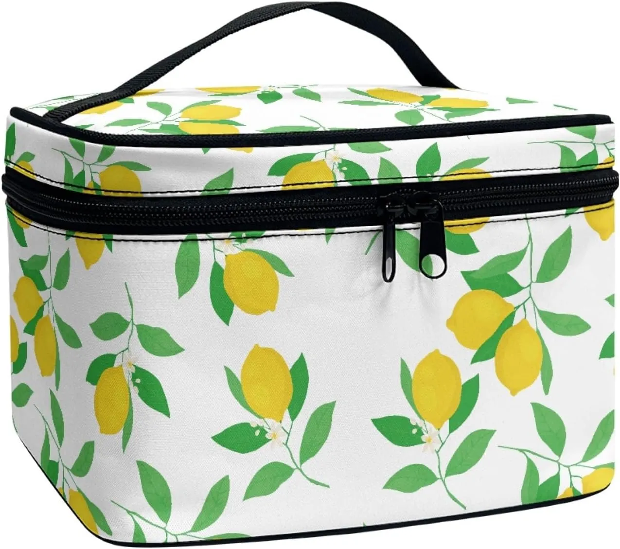 Uasibuni Lemon Cute Hanging Toiletry Bag for Women Travel Makeup Bag Organizer for Travel Essentials Accessories Cosmetic