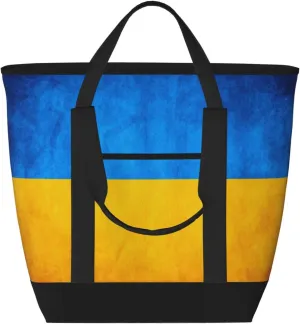 Ukrainian flag Women's tote bags and reusable women's beach bags are suitable for travel insulation and cooling bags.
