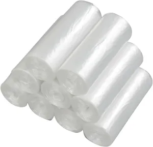 Vababa Clear 5 Gallon Garbage Bags, Trash Bags, 225 Counts