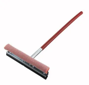 Winco WSS-12 12" Window Squeegee & Sponge with 23" handle