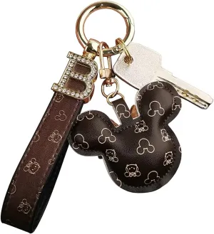 women for car keys chainscar keychains rings holder lanyard bracelets accessories wristlet cover shell letter holder strap