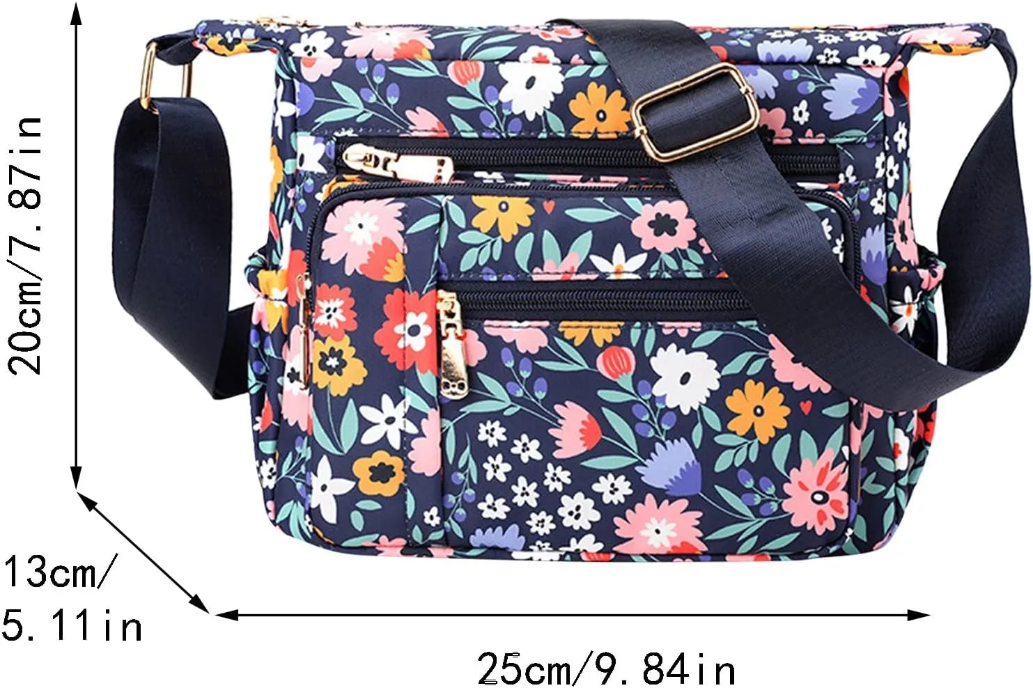 Women Shoulder Handbag Roomy Multiple Pockets Bag For Ladies Crossbody Purse Fashion Tote Top Handle (F, One Size)