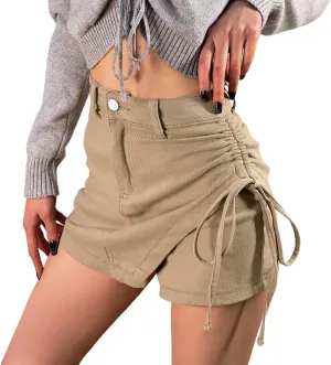 Women's Casual Shorts A Line Denim Shorts Wash Chic Slimming Skort Denim Skort Jean Skirt Summer Outfits 2024