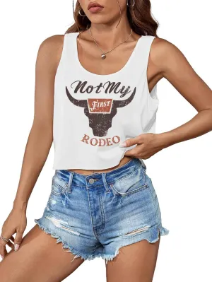 Womens Country Concert Cowgirl Tank Tops Sexy Western Graphic Crop Outfits for Teens
