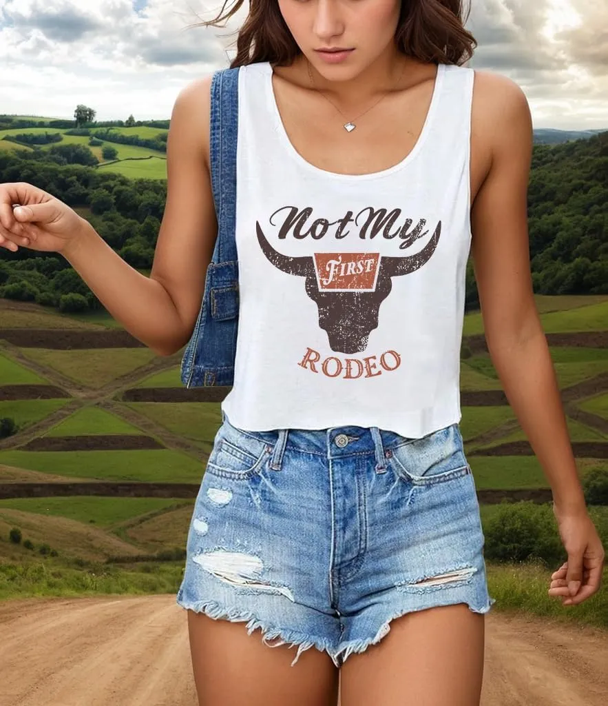 Womens Country Concert Cowgirl Tank Tops Sexy Western Graphic Crop Outfits for Teens