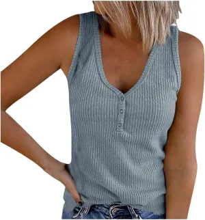 Women's Cute Sleeveless Cropped Tank Top Crop Summer Corset Camisole Knit Sexy Slim Vest Bra Tops Blue XXXXL