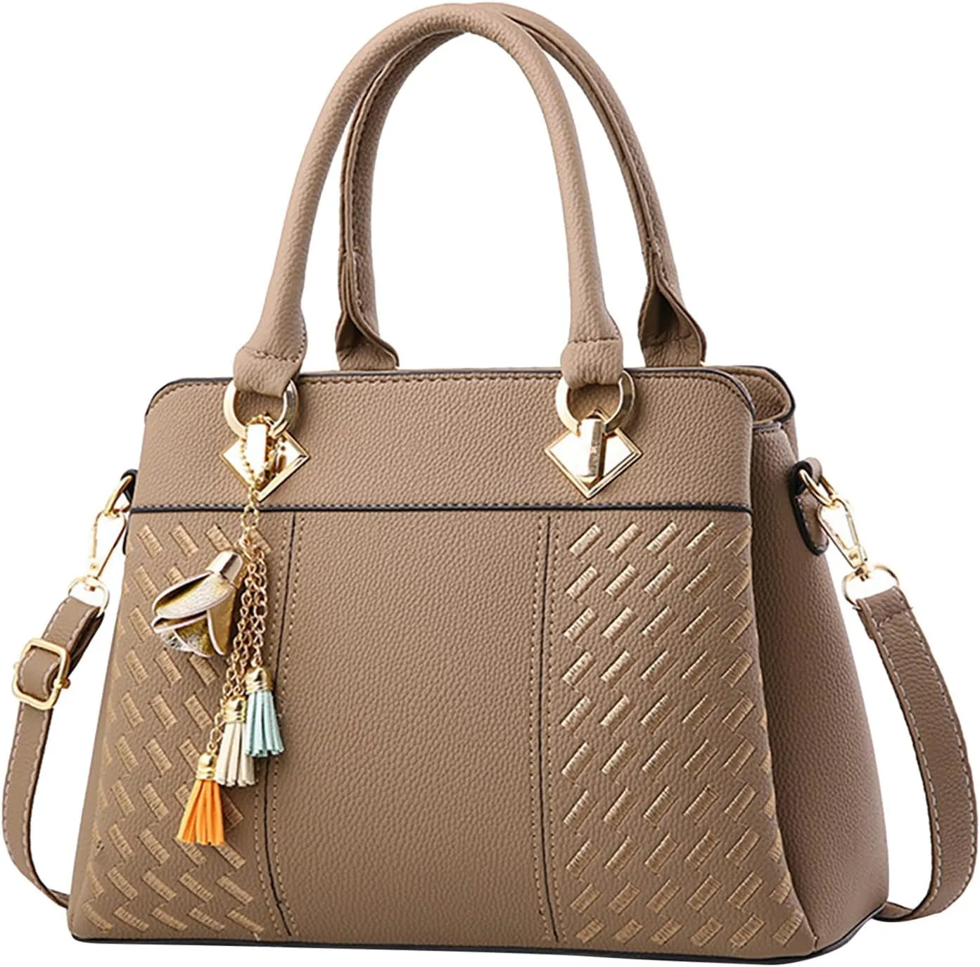 Womens Handbags Ladies Purse Satchel Shoulder Bags Roomy Fashion Tote Leather Bag Quilted Leather Handbag