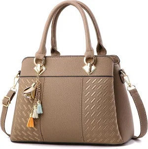 Womens Handbags Ladies Purse Satchel Shoulder Bags Roomy Fashion Tote Leather Bag Quilted Leather Handbag