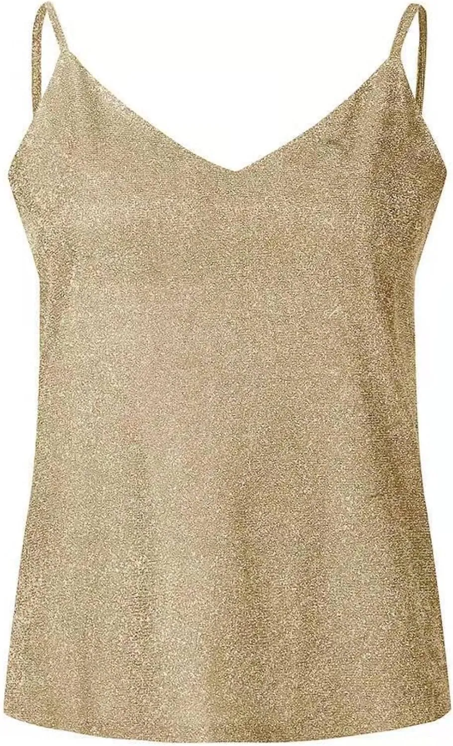 Womens Sequin Sparkle Tank Tops Fashion V Neck Strappy Shimmer Camisole Sleeveless Tanks Tops 1815