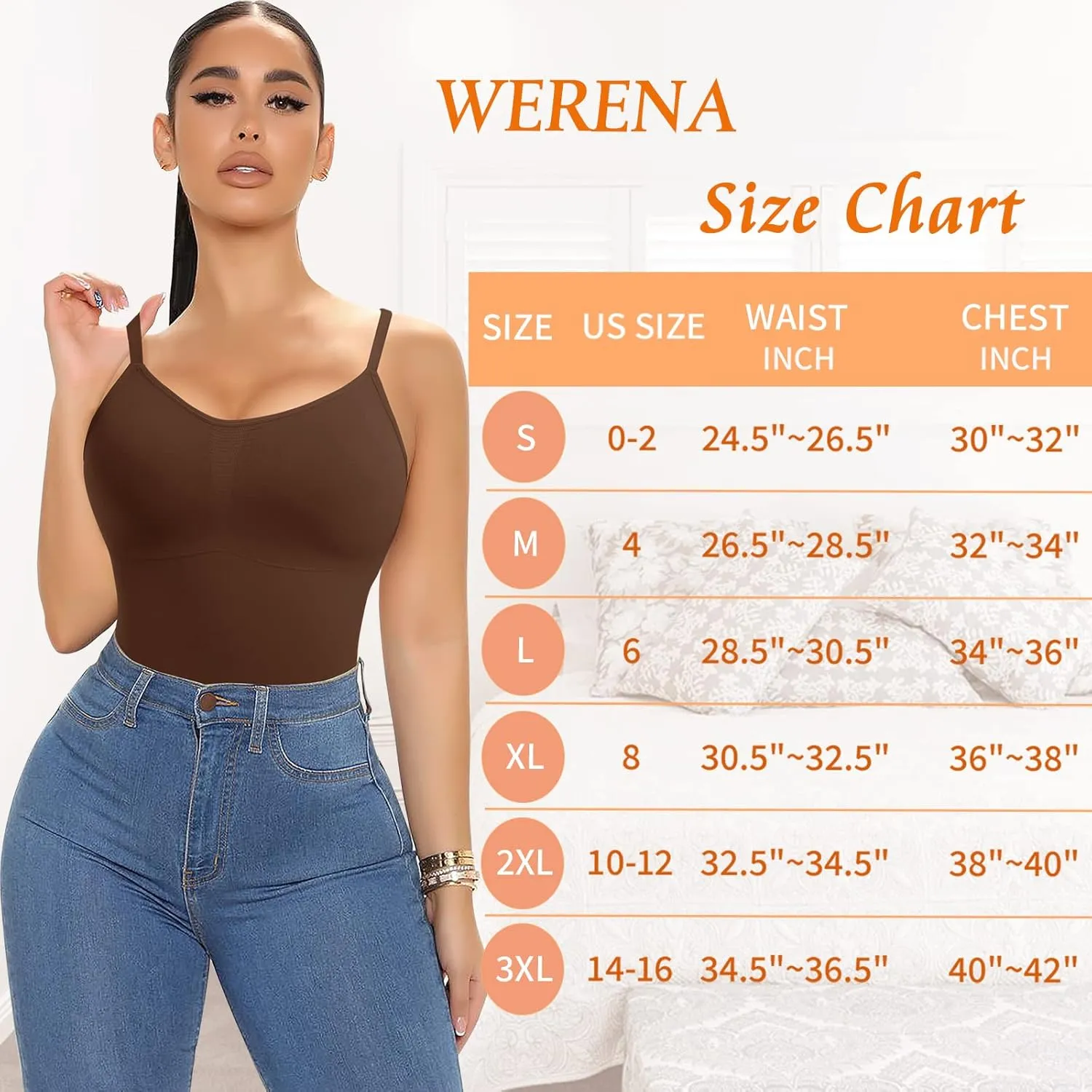 Womens Shapewear Tank Tops with Built in Bra Tummy Control Cami Shaper Compression Shaping Tops