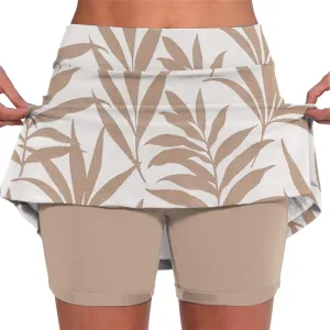 Women's Skorts Tummy Control Plus Size with Pockets for Women High Waist Athletic Sports Pants Skirt Casual Skirt