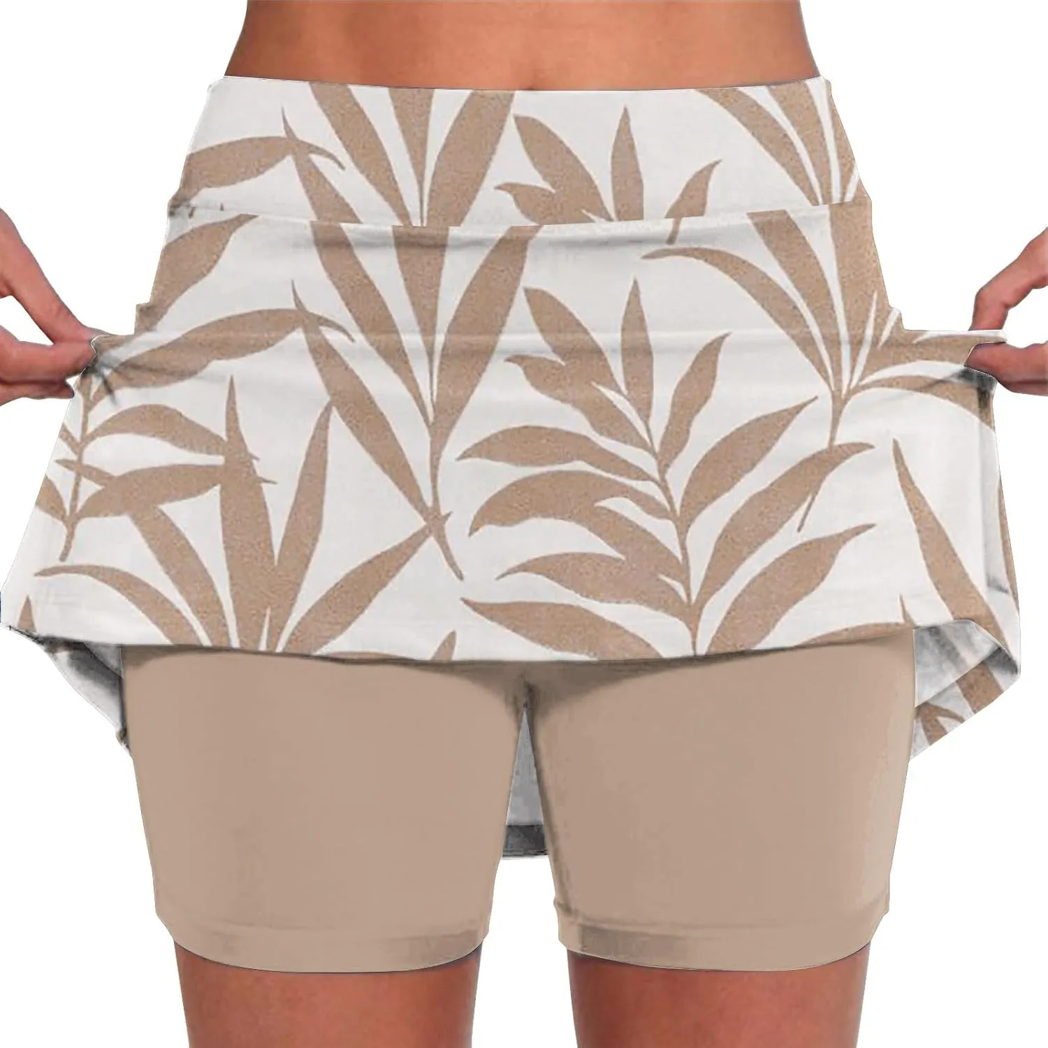 Women's Skorts Tummy Control Plus Size with Pockets for Women High Waist Athletic Sports Pants Skirt Casual Skirt
