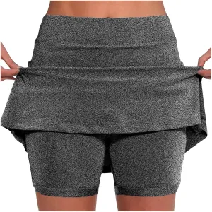 Womens Skorts with Pockets Plus Size Athletic Skorts for Women High Waist Summer Shorts Casual, Small