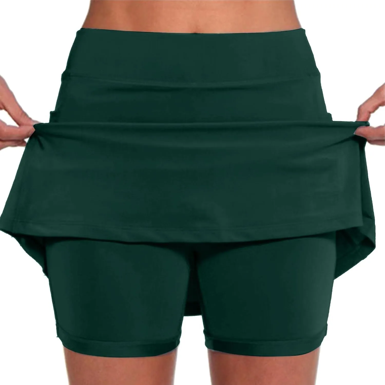 Womens Tennis Skirt with Shorts High Waisted Athletic Golf Shorts Trendy Flowy Workout Golf Skorts Mini Skirts