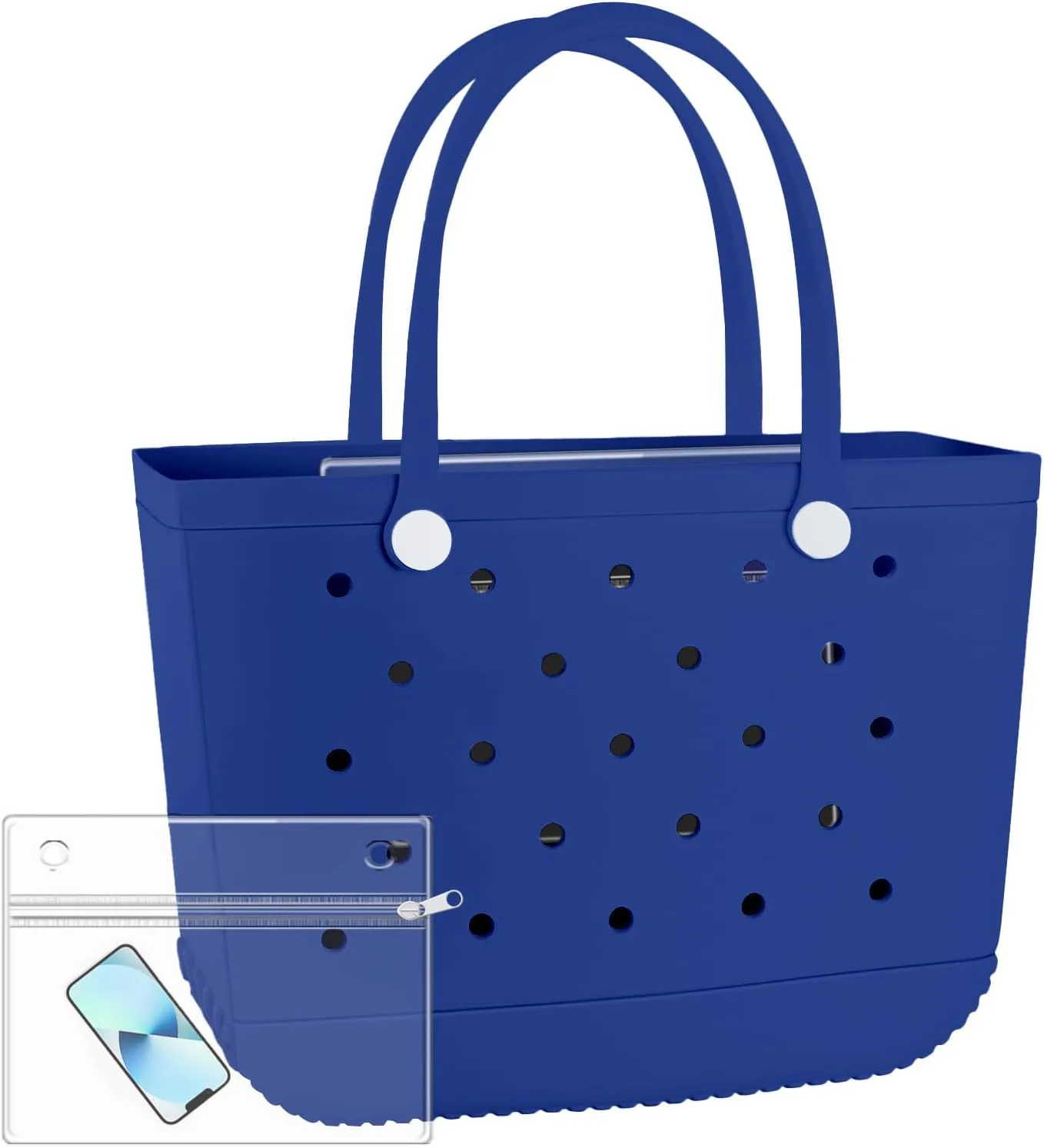 X-Large Beach Rubber Bag Waterproof Washable Handbag Durable Modern Travel Tote Bag Sports Beach Groceries Pool Travel