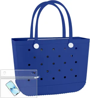 X-Large Beach Rubber Bag Waterproof Washable Handbag Durable Modern Travel Tote Bag Sports Beach Groceries Pool Travel