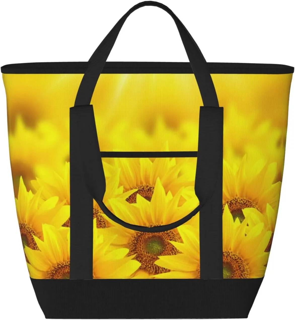 Yellow Sunflower Women's tote bags and reusable women's beach bags are suitable for travel insulation and cooling bags.