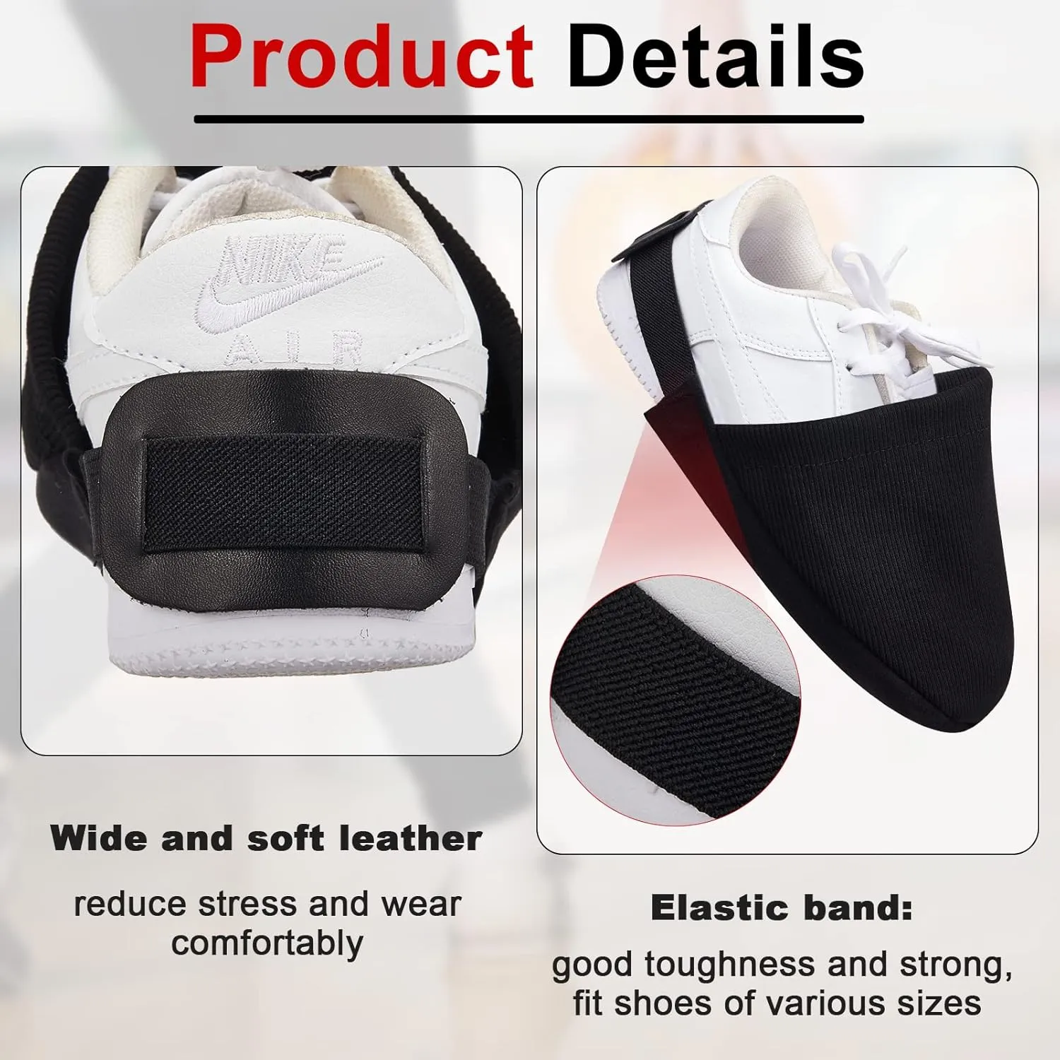 Zhanmai Bowling Shoe Slide, 2 Pack/ 1 Pair Adjustable Sole Cover Sock with Elastic Band Fit Most Men Women Shoes Bowling Accessories for Playing Ball Dancing, L