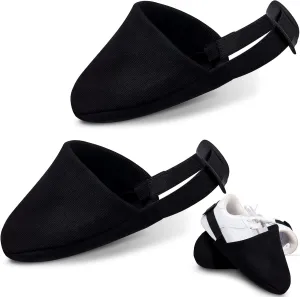 Zhanmai Bowling Shoe Slide, 2 Pack/ 1 Pair Adjustable Sole Cover Sock with Elastic Band Fit Most Men Women Shoes Bowling Accessories for Playing Ball Dancing, L